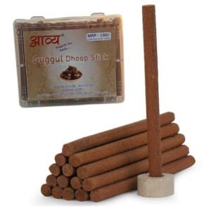 Aavya Organics Special Pure Guggul Fragrance Incense Dhoop Stick Pack of 30 Pieces | 200grm