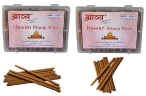 Aavya Organics Special Pure Hawan dhoop Stick, Stick Pack of 2 Pieces 200grm+200grm